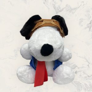 Peluche de Snoopy aviador con bufanda